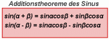Additionstheorem des Sinus